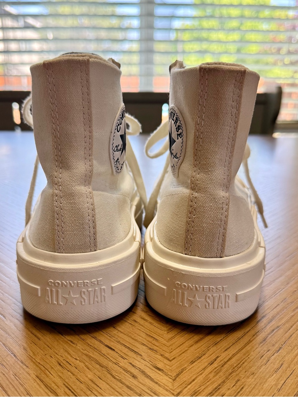 Converse Chuck Taylor All Star White Platform Sneakers - Picture 3 of 16
